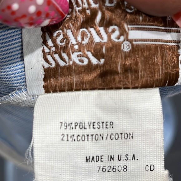 🛑🛑SOLD Vintage 70s Blue Pinstripe Ship n Shore Skirt - Picture 15 of 16